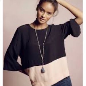 Anthropologie color-block top